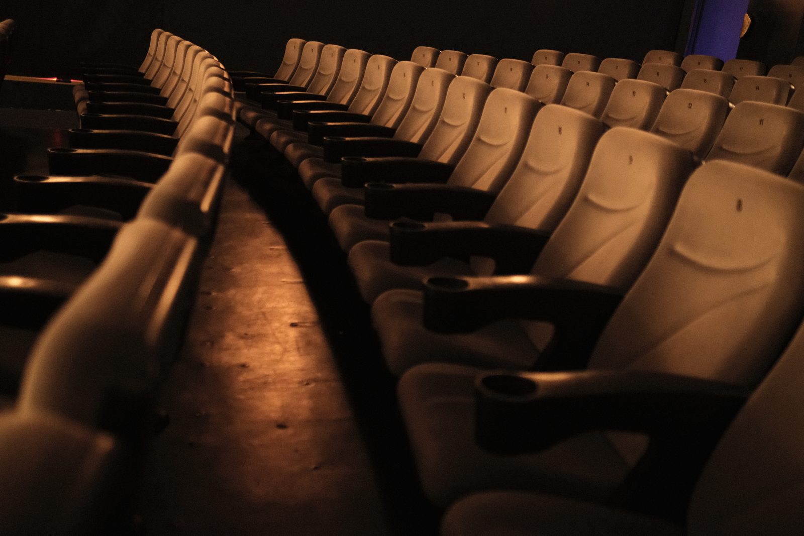 Rows of cinema seats